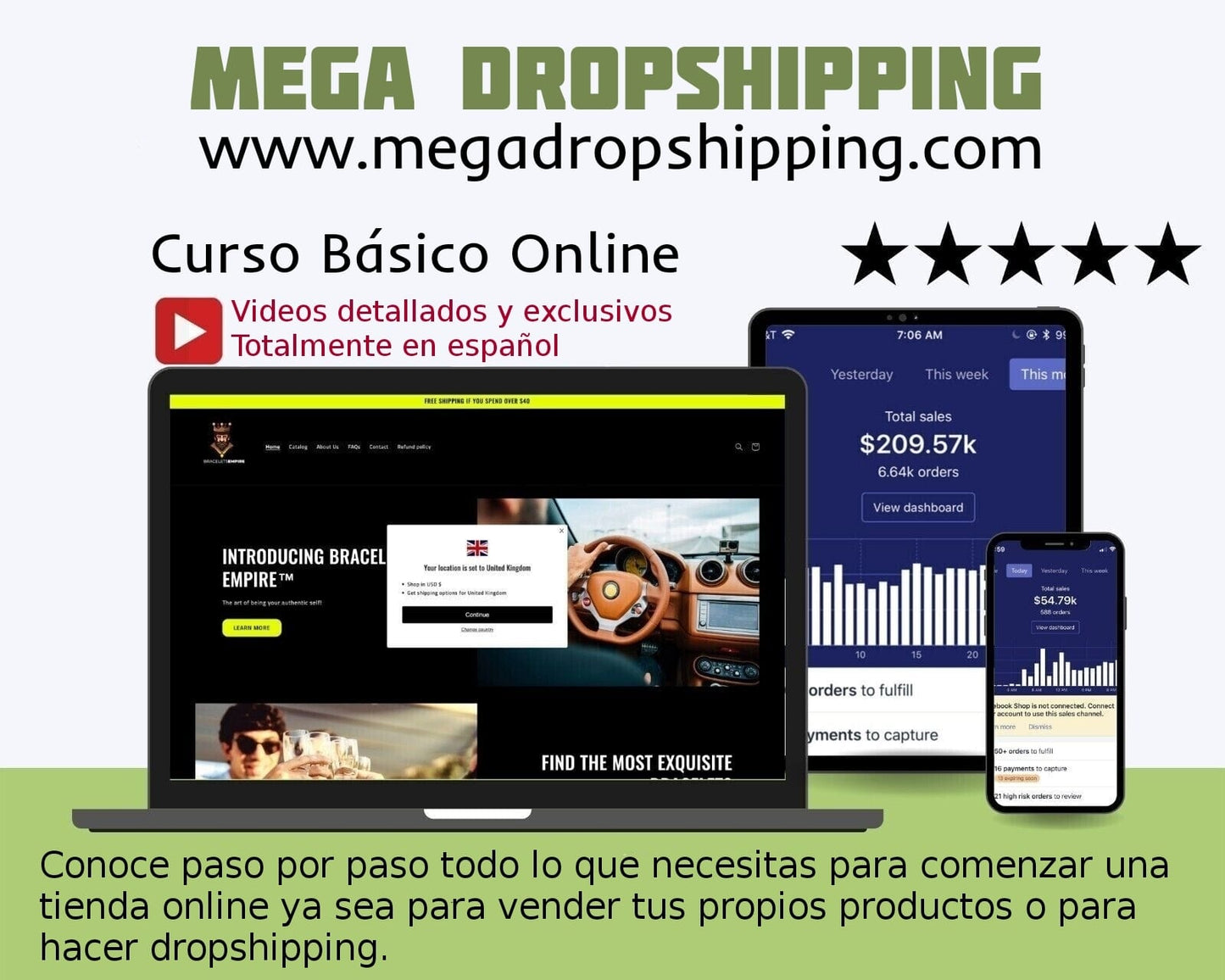 Curso Completo - Como hacer dropshipping desde cero- (Español) - Mega Dropshipping