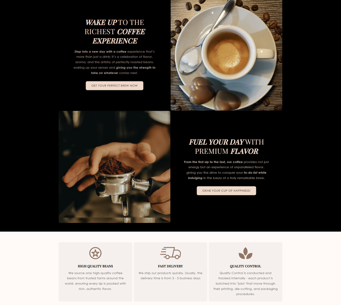 Established Coffee Dropshipping Store - 8 Coffee Products