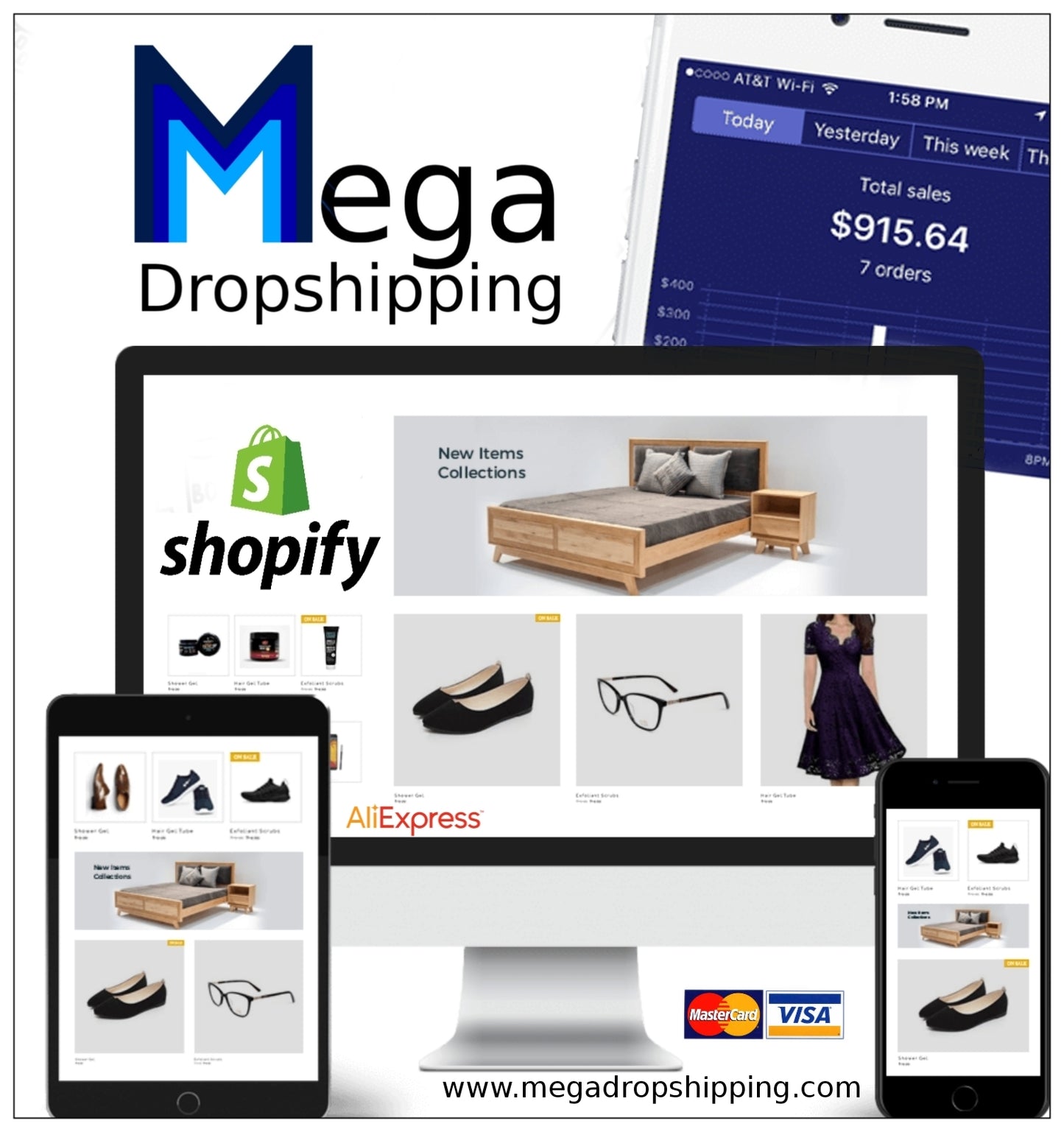 E commerce Business - Tienda online para negocios - Mega Dropshipping