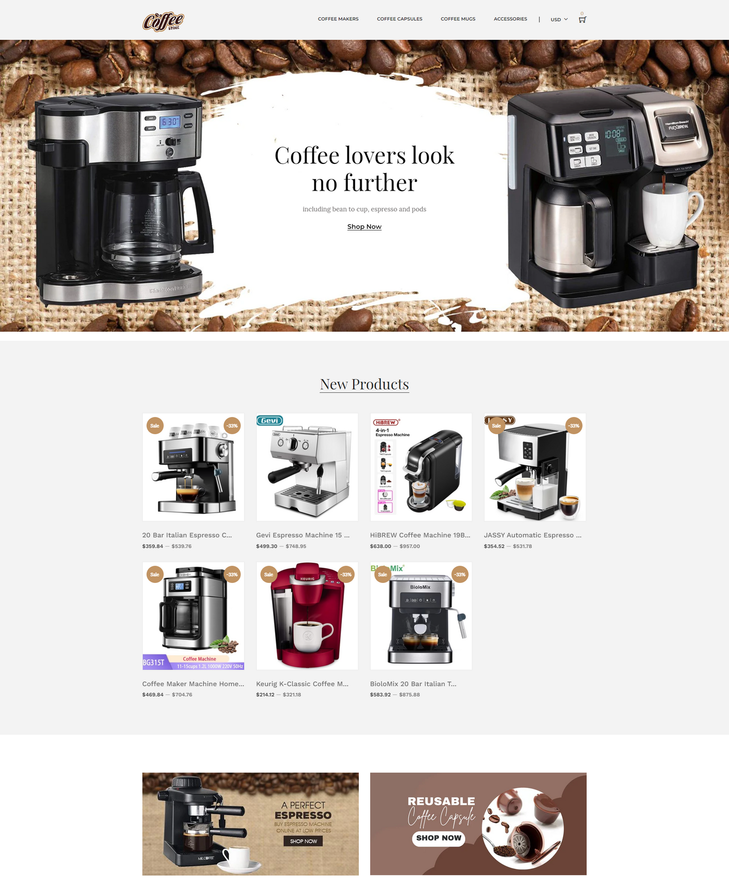 Tienda productos de Café - PRO Dropshipping Store - Mega Dropshipping