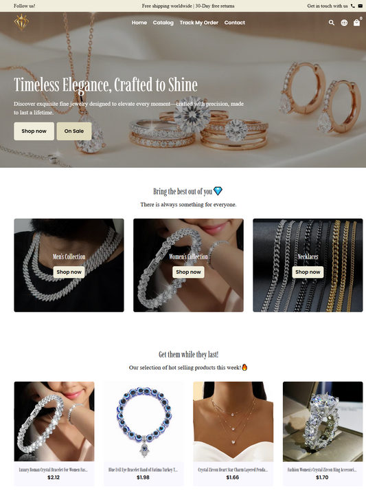 "Timeless Elegance" - Tienda de Joyería (100 Productos)