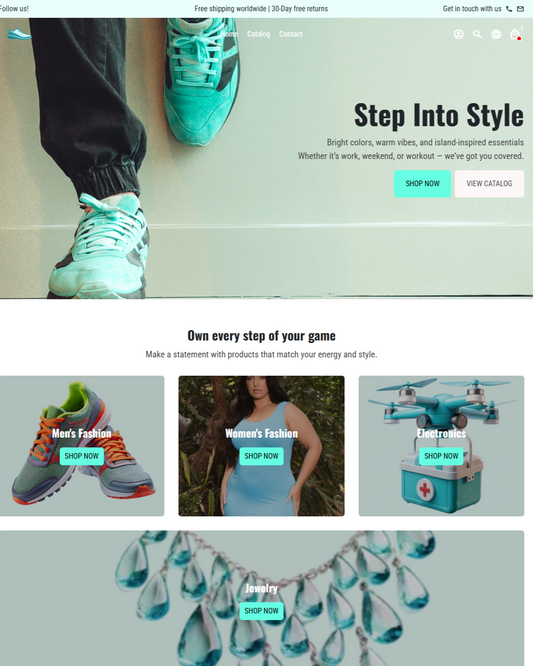 "Step into Style👟" - Tienda general