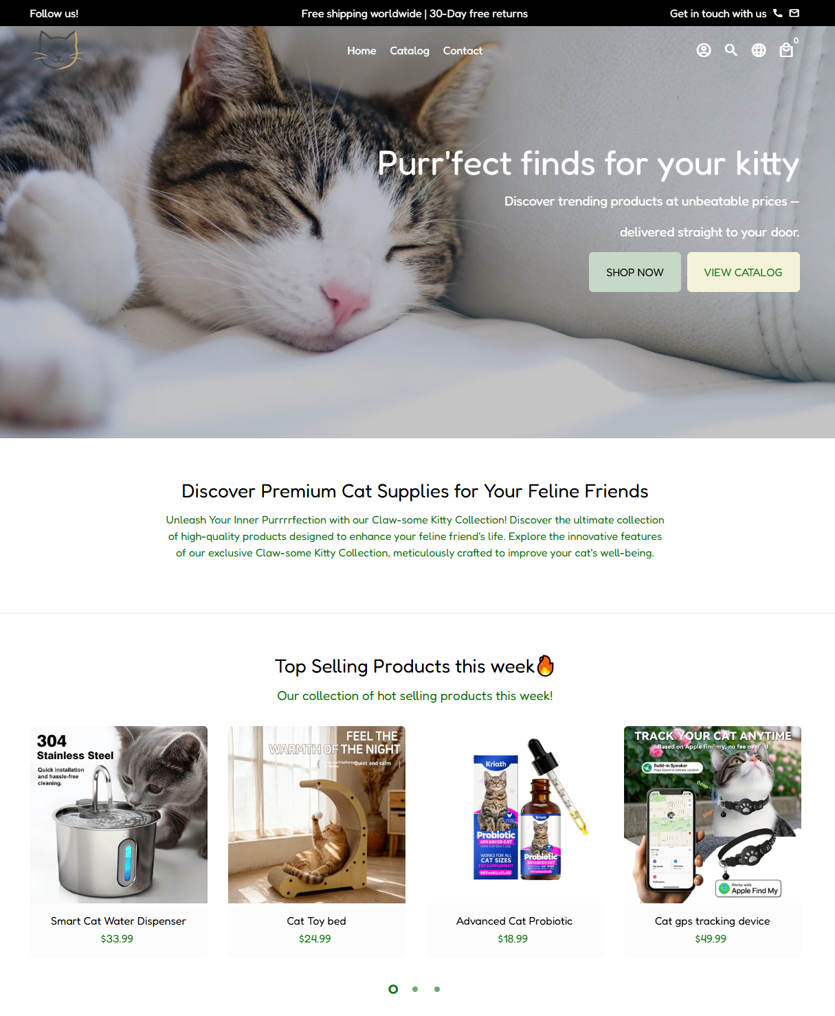 "Purr'Fect Finds" - Tienda de productos para gatos😺