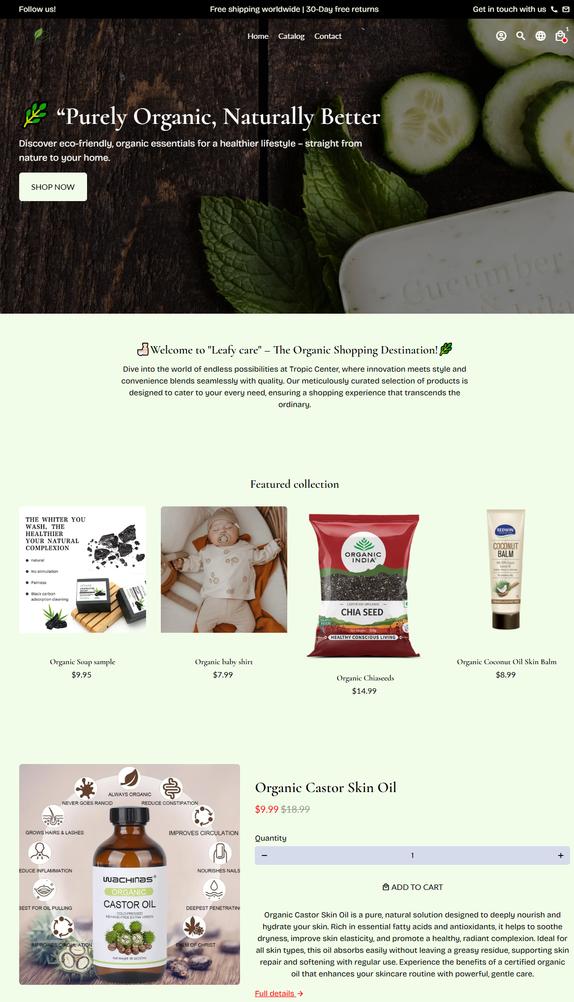 "Organic Paradise🌿" - Tienda de productos orgánicos