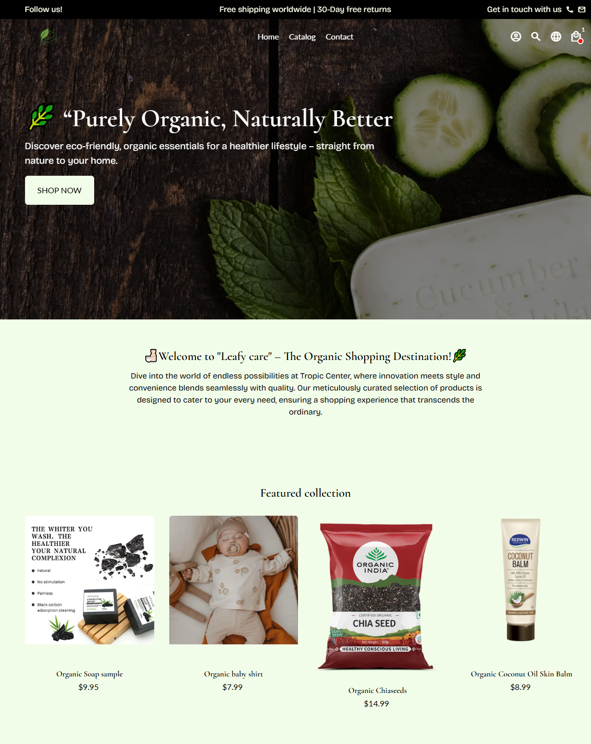 "Organic Paradise🌿" - Tienda de productos orgánicos