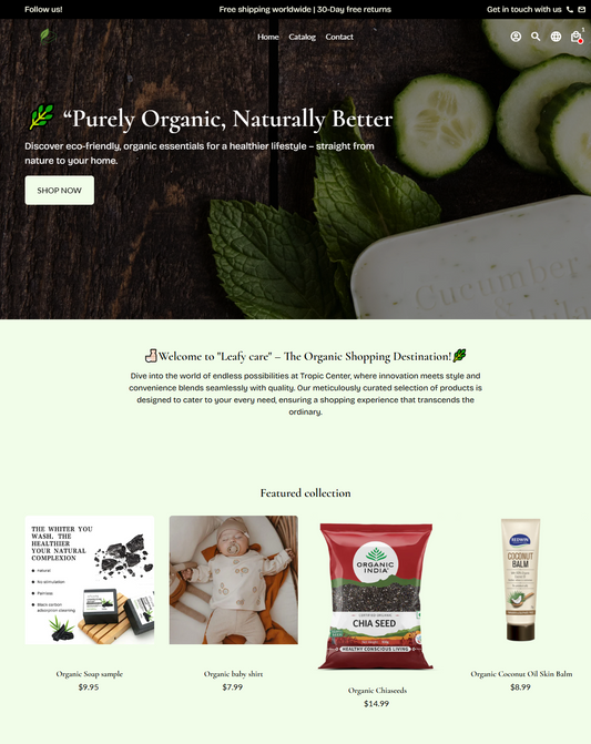 "Organic Paradise🌿" - Tienda de productos orgánicos