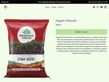 "Organic Paradise🌿" - Tienda de productos orgánicos