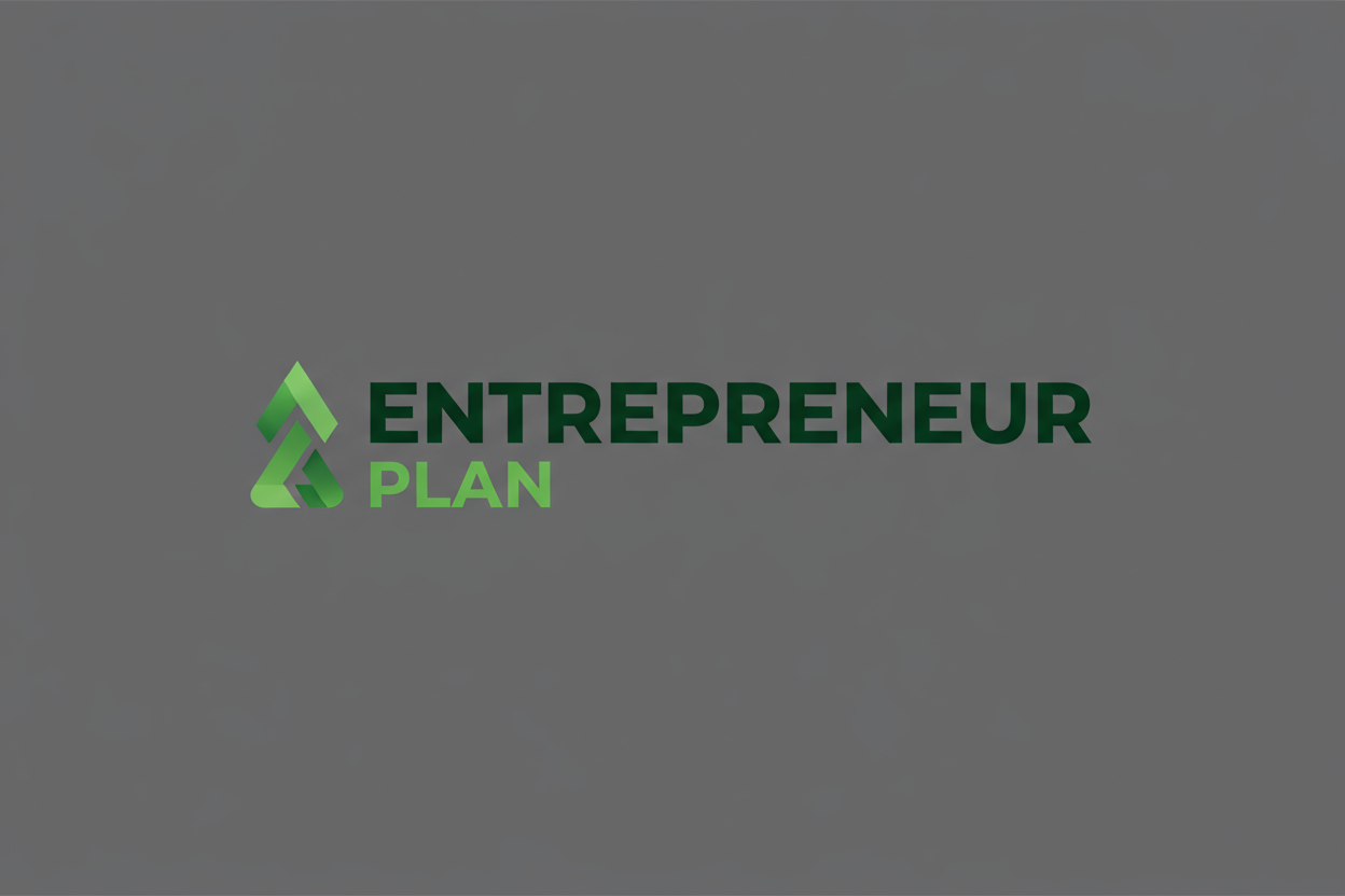 a green over gray logo about a "entreprenur" plan
